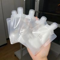 【CW】 10pcs 30/50/100ml Clamshell Up Spout Plastic Hand Sanitizer Shampoo Makeup Fluid Bottles