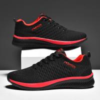 New Cheap Black Sneakers Men Sport Shoes Mesh Breathable Mens Walking Shoes Ultralight Sneakers Male Size 48 Tennis shoes homme