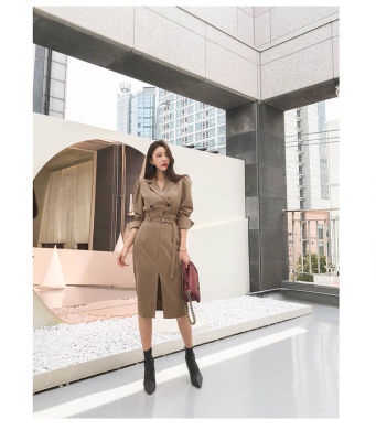 ZAWFL autumn fashion women sets Double breasted slim jacket and mini pencil skirt temperamental work style two pieces women sets