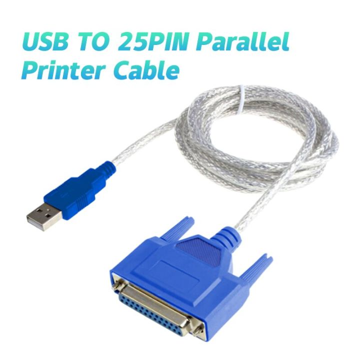 Usb To 25pin Parallel Db25 Male To Female Serial Parallel Printer High Speed Cable Adapter 1388