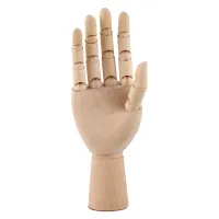 【❉HOT SALE❉】 wangyuqiang ไม้ที่มี Quanlity-18สูง * 6ซม. มีข้อต่อมือหุ่นจำลองทางเลือกศิลปะ
