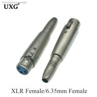 ﹍✱☄ 1PCS 6.35mm Female To Female amp; Male XLR Conversion Plug 6.5 6.5mm Copper Core 3Pin Adapter Amplifier Adapter