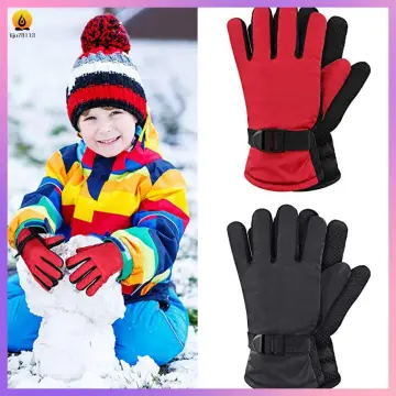 Kids Winter Warm Gloves Waterproof Snow Ski Gloves Insulated Non