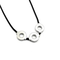 Anime Cartoon Itachi Necklace Titanium Steel Cosplay 3 Loops Necklaces Women Choker Gift Men Cosplay Japan Jewelry Fashion Chain Necklaces