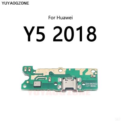 ขั้วต่อปลั๊กหัวเสียบช่องเสียบพอร์ตแท่นชาร์จ USB สายเคเบิ้ลยืดหยุ่นสำหรับ Huawei Y5 2017 Y6 Pro 2018 2019โมดูลบอร์ดชาร์จที่สำคัญ LPX3762ชิ้นส่วนอะไหล่