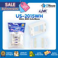 ✅LINK US-2015WH กล่อง Plastic Wall ผนังลอย Wall Box 2x4 ลึก 38mm ผลิดจากพลาสติก ABS แข็งแรง ติดตั้งง่าย ใช้ภายในอาคาร