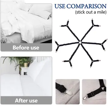 Adjustable Bed Sheet Clips - Securely Fasten Your Sheets To The Mattress  For A Comfortable Sleep - Temu Philippines