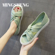 mingsheng Sandal woman new Korean version of 100 wear a soft sole anti