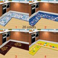 - 2 ชุดห้องครัวพรมห้องนั่งเล่นห้องน้ำพรมพรมปูพรมพรมพรม 2 Pcs Kitchen Mat Living Room Rug Bathroom Door Mat Bedroom Carpet