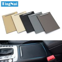 Interior Car Armrest Central Console Drink Cup Holder Cover Trim Zipper Rolling Curtain For Volkswagen CC Passat B6 B7