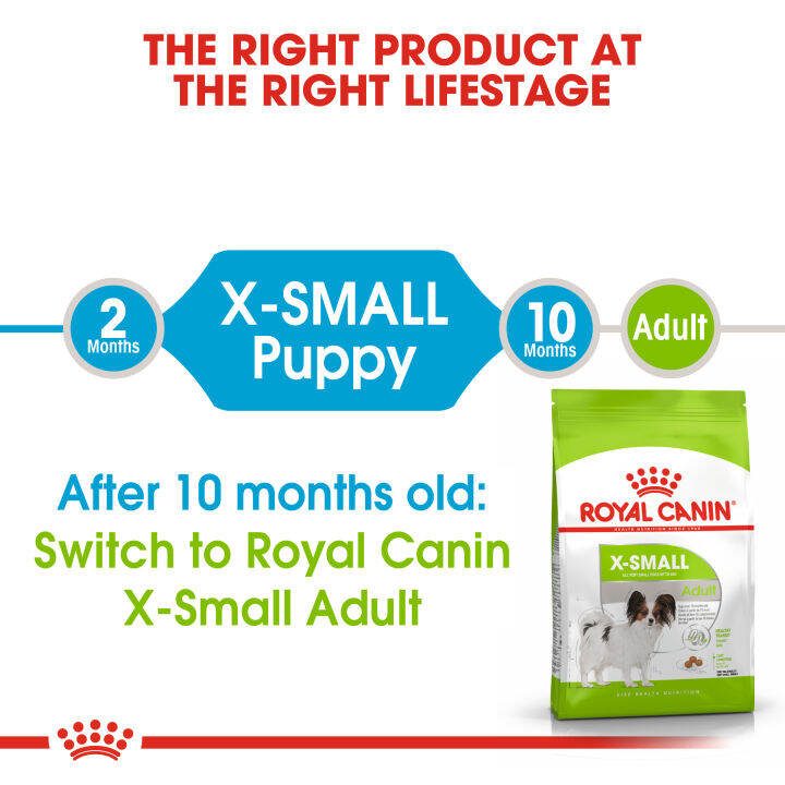 royal-canin-x-small-puppy-โรยัล-คานิน-อาหารเม็ดลูกสุนัข-พันธุ์จิ๋ว-อายุ-2-10-เดือน-กดเลือกขนาดได้-dry-dog-food