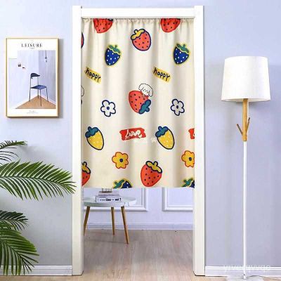 Door Curtain and Partition Curtain Bathroom Bedroom Kitchen Domestic Toilet Punch-Free Cloth Curtain Half Curtain Half-S