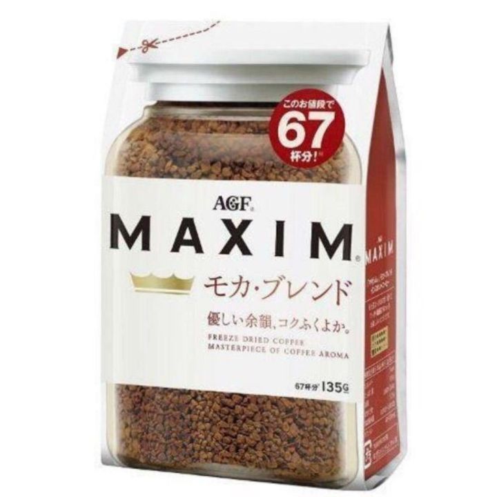 กาแฟ​ Maxim​ Coffee​ Refill​ ขนาด​ 135​กรัม​ ห่อสีขาว​ Mocha