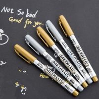 [NEW EXPRESS]✺❂ RUIXIANG 1 pcs metal marker pen gold silver art permanent stationery