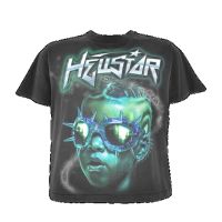 HELLSTAR เสื้อยืด Y2k การพิมพ์ภาพฮิปฮอปแนวฮาราจูกุเสื้อพังค์ร็อคโกธิคย้อนยุคย้อนยุคเสื้อยืดขนาดใหญ่ชายหญิง