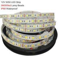 IP68 Waterproof LED Strip Light 12V 5050 SMD flexible Strip Light 60Leds/m LEDTape Home Decor Outdoor Signboard Party Lamp