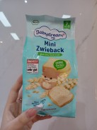 Bánh mì ăn dặm hữu cơ Babydrean0 Mini Zwieback 7m+ mau moi