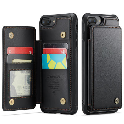 เคส CaseMe หนังหรูงานธุรกิจ PU + ฝาครอบด้านหลังโทรศัพท์ TPU สำหรับ IPhone 12 13 14 Pro Max แบบลำลองกระเป๋าสตางค์บัตร RFID สำหรับ IPhone 12 13 14 Plus