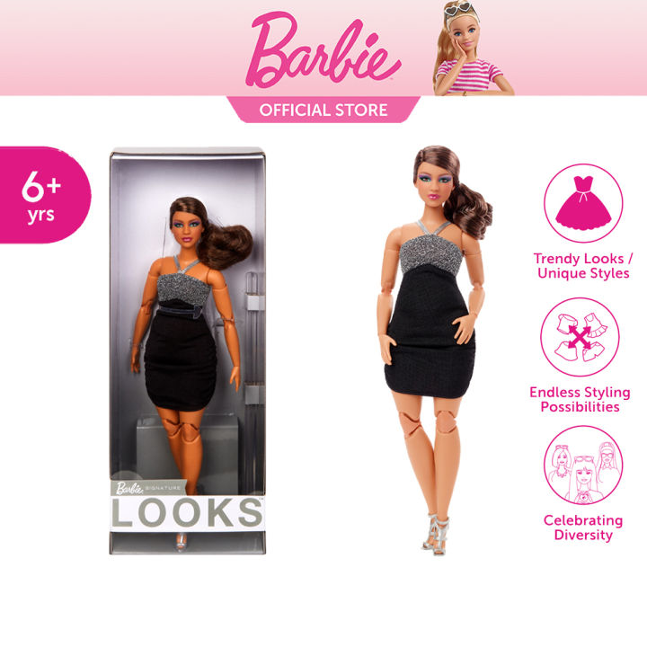 Barbie Signature Looks Doll Curvy Brunette