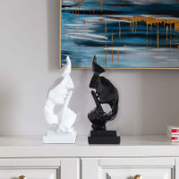 Silence is Golden Resin Statue Nordic Creative Thinker Mask Figurine Interior Home Decor Office Desktop Art Decoration Sculpture