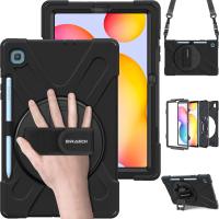 Handle Shoulder Strap Case for Samsung Galaxy Tab S6 Lite 10.4 inch 2022 2020 SM-P613 P619 P610 P615 Rugged Shockproof Cover Cases Covers