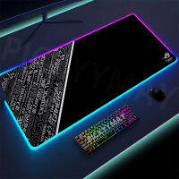 RGB Mouse Pad 50X100ซม. ขนาดใหญ่ Gamer Mousepads LED พรมกันลื่นแผ่นรองเม้าส์ Backlit แผ่นแล็ปท็อป Luminous คีย์บอร์ด Mats