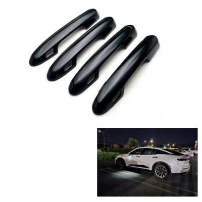 Car Exterior Door Handle Cover Trim Stickers for Toyota Crown Crossover 2023 Accessories - Black
