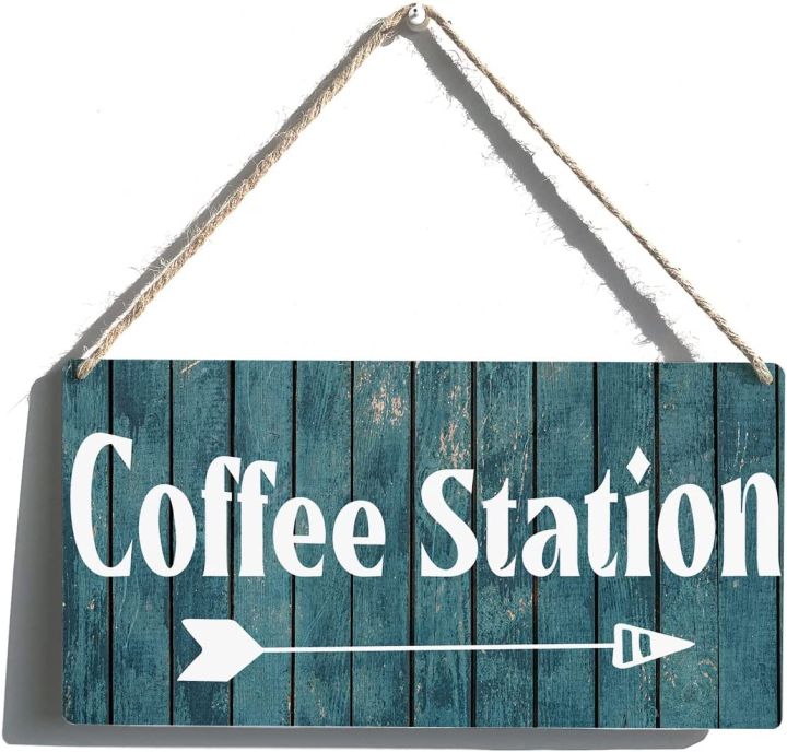 ของขวัญป้ายกาแฟตลกสำหรับบ้านไร่ร้านกาแฟป้ายแขวนทำจากไม้ตกแต่งห้องครัวบ้านศิลปะบนผนังแนวชนบท