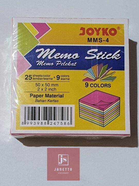 Memo Stick Joyko Warna Mms Lazada Indonesia