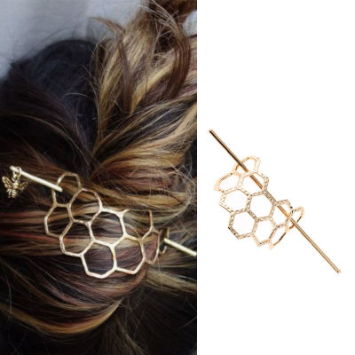 Entropy Network Monochromatic System Curly Hairpin Irregular Hairpin Curly Hair Headwear Alloy Hairpin