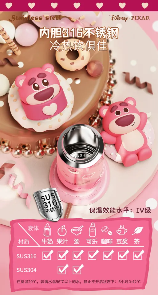 Disney Pixar Toy Story Buzz Lightyear Alien Pooh Lotso Water Bottle Pp Plastic  Water Cup Summer Portable Kawaii Girls Kids - Animation  Derivatives/peripheral Products - AliExpress