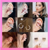 ☁ ear cuff  งานไข่มุก ต่างหู เกี่ยวหู ต่างหนูหนีบ เกาหลีมาก ไม่ต้องเจาะหู ต่างหูเกี่ยว แฟชั่นเรียบง่าย สไตล์เกาหลี♫