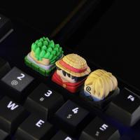 ECHOME Original Artisan Keycap Customization 3D Resin Keyboard Caps Japanese Pirate Anime Key Cap For Mechanical Keyboard Gift