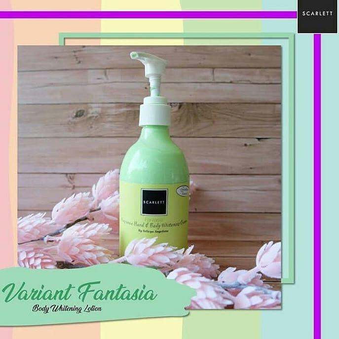 Scarlett Fantasia Whitening Body Lotion Aman, Halal, Original Dan Sudah