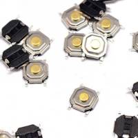 20ชิ้น4 × 4 × 1.6มิลลิเมตร4*4*1.6มิลลิเมตรชั้นเชิงสัมผัสปุ่มกดสวิทช์ SMD-4Pin กันน้ำหัวทองแดง