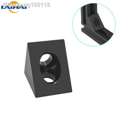 1pcs V-slot Black Angle Corner Connector 90 Degree Angle Bracket For Openbuilds Cnc Mill 3d Printer Diy Parts