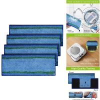 Mop Pad Accessories for M6 Series Ultimate Robot Mop,Washable and Reusable Robot Wet Mopping Pads