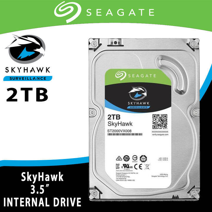 Seagate SkyHawk 2TB Surveillance Hard Drive - SATA 6Gb/s 64MB Cache 3.5-Inch Internal Drive ST2000VX008 / HDD / Internal hard drive BRAND NEW | Lazada PH