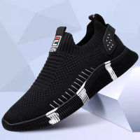 Summer Men Mesh Breathable Sneakers Soft Bottom Flat Slip-On Running Shoes Casual Footwear Wearable Zapatillas Hombre