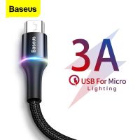 Baseus สายชาร์จ ไมโคร Usb สําหรับ โทรศัพท์ Android Samsung Xiaomi Redmi QC7310954