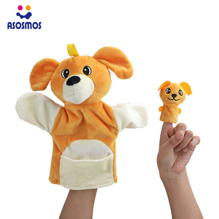 ASM Baby Hand Puppet Animal Plush Toys Kid Educational Story Pretend