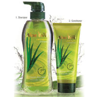 Mistine Aloe Vera Rich-Organic set (แชมพู400ml. +ครีมนวดผม 150ml.) สูตรผมนุ่มลื่น จากสารสกัดว่านหางจระเข้