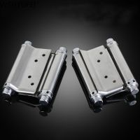 Double open spring 3 inch / 4 inch / 5 inch hinge Stainless steel two way free door hinge hinge cowboy door fence dedicated