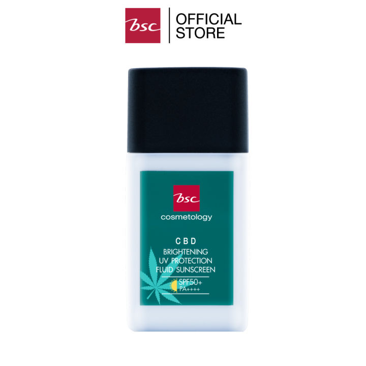 bsc-brightening-uv-protection-fluid-sunscreen-spf50-pa-ผลิตภัณฑ์ป้องกันแสงแดดเนื้อบางเบาไม่เหนียวเหนอะหนะ-ให้การปกป้องผิวจากแสงแดดได้สมบรูณ์แบบ