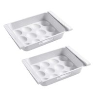 Fridge Drawer, 2 Pcs Fridge Storage Box, Plastic Fridge Shelf to Save Space and Keep Fridge Tidy, Egg Storage