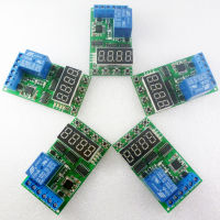 5PCS10PCS DC 12V High-Trigger Multifunction Self-Lock Relay PLC Cycle Timer โมดูล Delay Time Switch