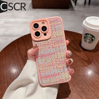 ?CSCR เคสโทรศัพท์ทออบอุ่นฤดูหนาวสำหรับ iPhone 14,เคสป้องกันเลนส์กันกระแทกนิ่มสำหรับ iPhone 14,11,12 Pro Max X XR XS Max ฝาหลัง iPhone 14 Plus