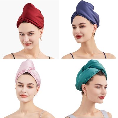 【CC】 New Fashion Thicken Hair Drying Cap Layer Absorption Shower Coral Fleece Turban