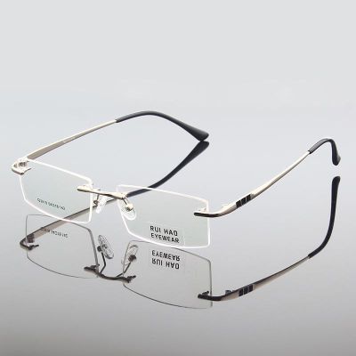 Rimless Eyeglasses Frames Rui Hao Eyewear Brand Optical Glasses Frame Frameless Spectacles