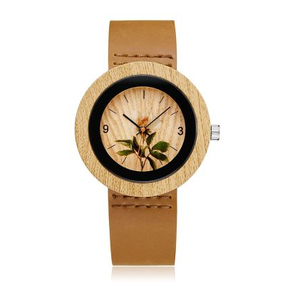 นาฬิกาไม้2020สำหรับผู้ชายนาฬิกาแบรนด์หรูนาฬิกาข้อมือไม้ไผ่แบบเรียบง่ายนาฬิกาข้อมือสายหนัง Relogio Masculino